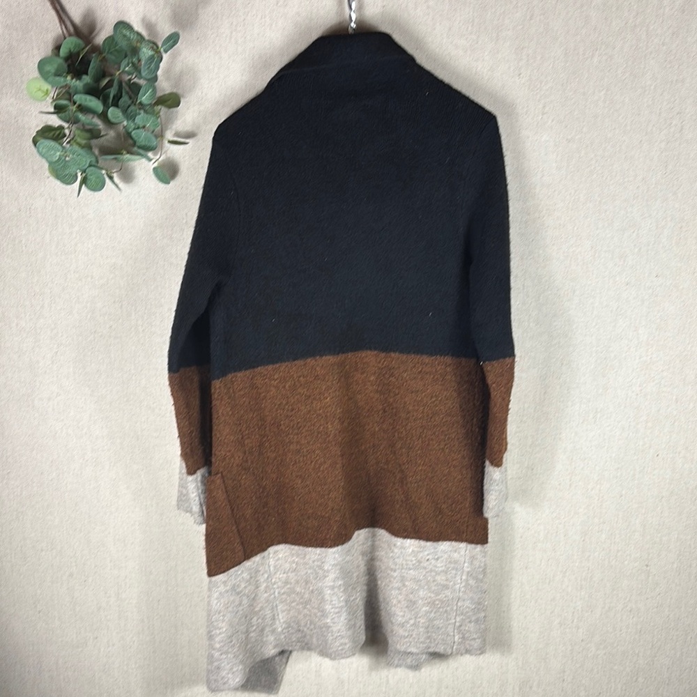 Max Studio > Oversized Colorblock Open Front Cardigan Small - Picture 7 of 7